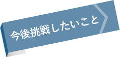 今後挑戦したいこと